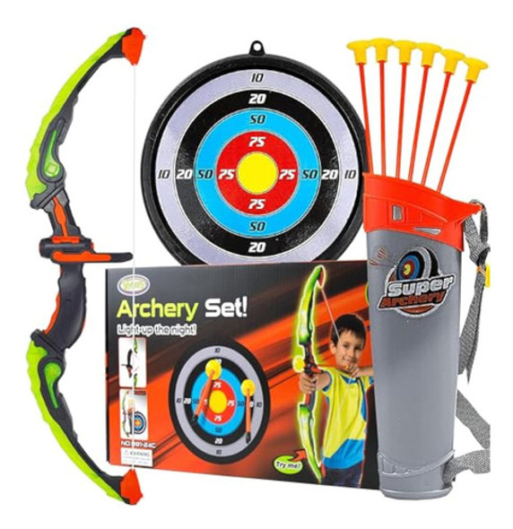Toysery Kids Archery Set With Led Flash Lights, 0 Toysery Kids Archery Set With Led Flash Lights, 0