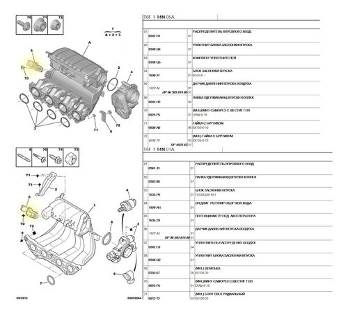 Sensor Map Peugeot 206 307 Citroen Berlingo C4 C3  1.6 16v C 1