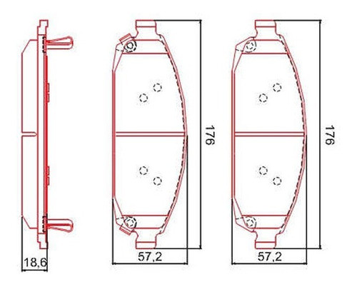 Pastillas Freno Ferodo Jeep Cherokee Del. 06-09 1