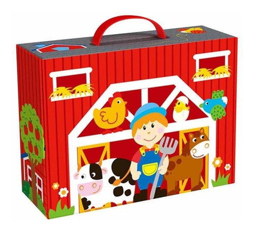 Granja Valija Juego Animales Madera Tooky Toy  Cadaques Kids 1