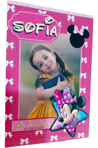 25 Portaretratos Banner Souvenirs Minnie Tamaño 10x14 Cm 1