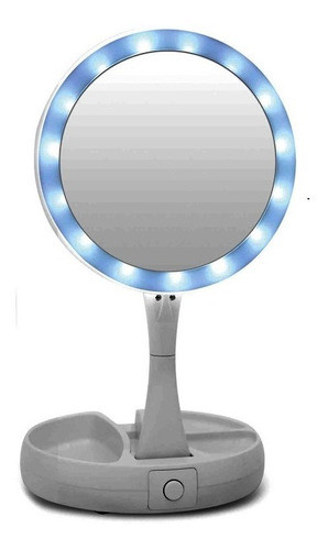 Espejo Doble Plegable Con Luz Led Maquillaje My Foldaway 0