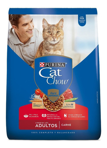 Cat Chow Adulto 3k Sabor Carne + Pate + Envio 0