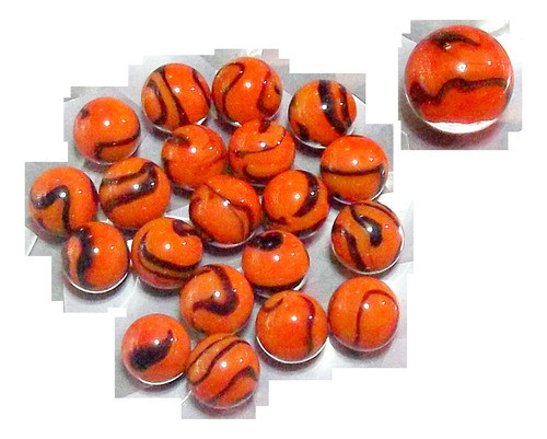 Bolsa De Red 20 Canicas 16 Mm + 1 Bolón Bolita Bengal Tiger 0
