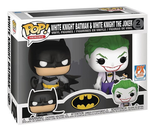 Funko Pop Dc Heroes White Knight Batman & White Knight Joker 0