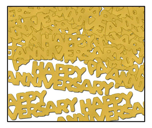 ~? Beistle 50648-gd Feliz Aniversario Fanci-fetti 0