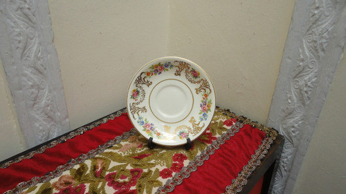 Lindo Plato Ingles Antiguo Con Flores Para Decorar Vealo 1