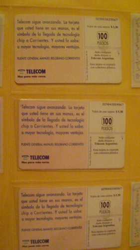 Tarjeta Telefoni Coleccion Telecom Provincia Corrientes Nva 1