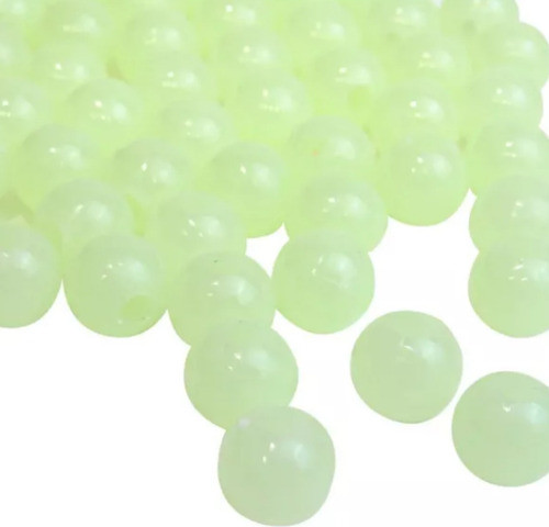 20 Bolitas Pasantes Brillan En La Oscuridad Fluorescentes 0