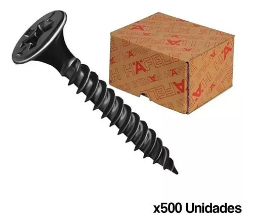 Tornillo Autoperforante 3,5x35 Mm 6x1-1/2 Negro Madera 1