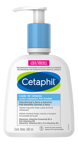 Cetaphil Limpiador Líquido Loción Piel Sensible X 300 Ml 0
