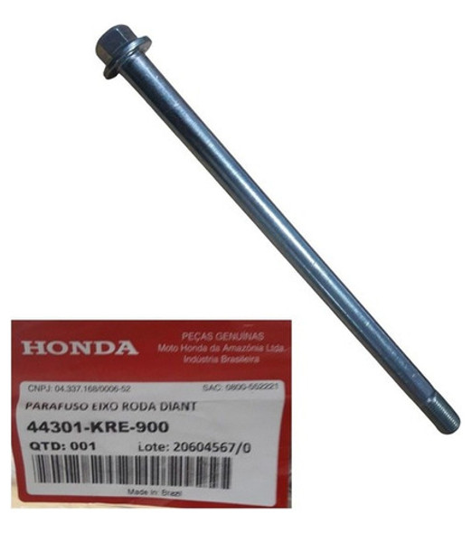 Eje De Rueda Delantera Honda Bross Xr 125 Original Fas 0
