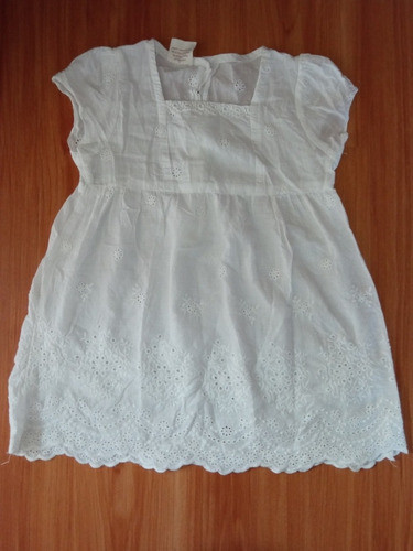 Vestido Blanco De Beba 18 24 Meses De Verano Impecable 0