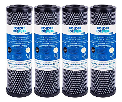 Golden Icepure - Filtro De Agua Para Sedimentos De Carbono ( 0