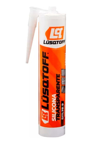 Sellador Silicona Lusqtoff Cartucho Transparente 280ml 0