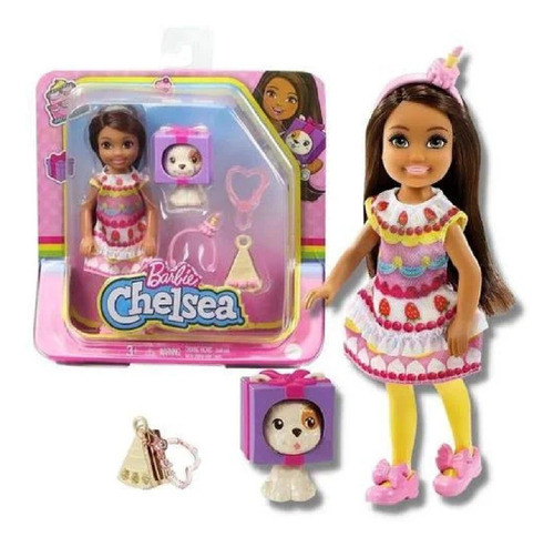 Boneca Barbie Chelsea Fantasia Bolo De Festa E Pet Ghv69 0
