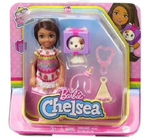 Boneca Barbie Chelsea Fantasia Bolo De Festa E Pet Ghv69 1
