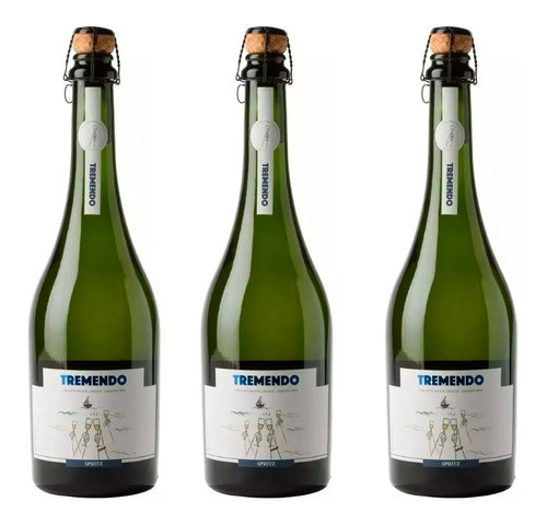 Prosecco Pizzorno Tremendo X3 Botellas 750 Ml Alcohol 12,5% 0