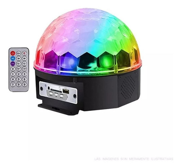 Bola De Luces Led Parlante Fiestas Discoteca Usb Control Rem 0 Bola De Luces Led Parlante Fiestas Discoteca Usb Control Rem 0