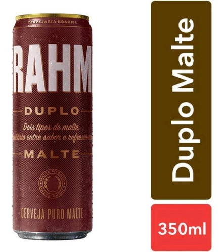 Cerveja Brahma Duplo Malte Lata 350ml - Kit Com 3 0