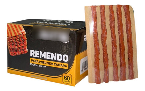 Refil Para Pneu S/ Camara Remendo Macarrão Caixa-60 Unidades 0