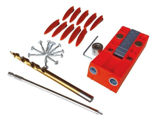 Plantilla Guia Agujeros Ocultos Doble Carpinteria Soporte 0