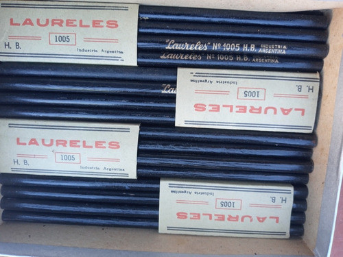 12 Lápices De Grafito Gruesos Marca Laureles Ind Arg 1