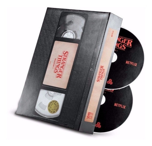 Blu Ray Stranger Things Dvd 4 Discos Vhs Style Cons Stock 1