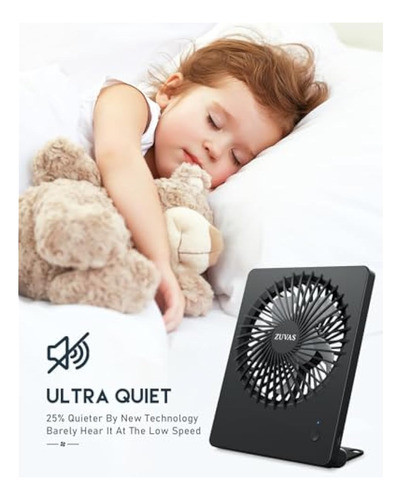 Zuvas Ventilador De Escritorio Con Pilas, 1