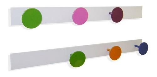 Perchero Metal Con 3 Perchas Colores Punto Arte 0