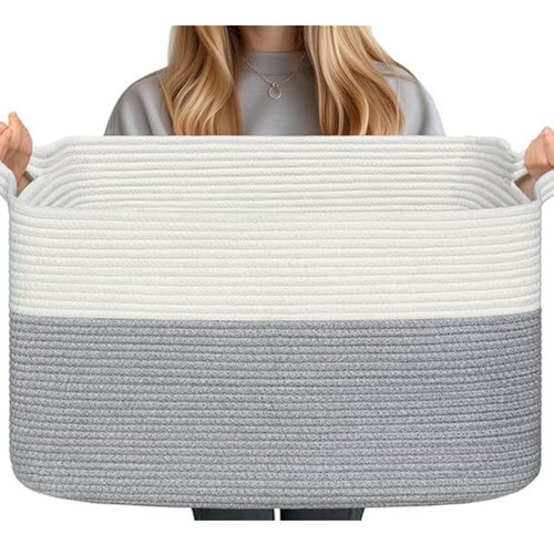 Chicvita Cesta Grande, Cesta Rectangular Tejida 0