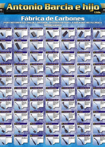 2 Carbones 17x18x7mm Flexible Res. Y Terminal P/ Pantografo 1