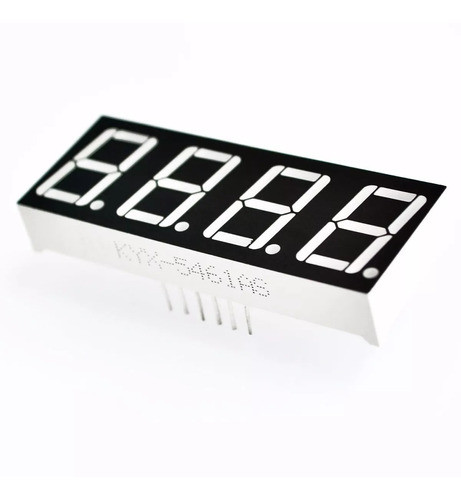 5x Display 7 Segmentos Vermelho - 4 Dígitos 0