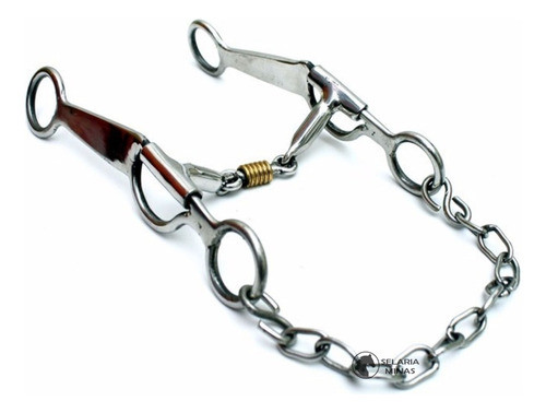 Bridao Fernandinho Inox Cavalo Sela Argola 0