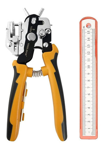 Sacabocados De Cuero Perforadora Multifuncion - Amarillo 0