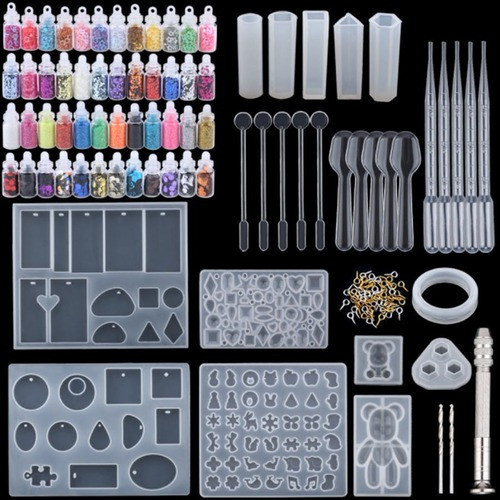 Kit De Molde De Resina Epóxi 277pcs Para Fazer Jóias 0