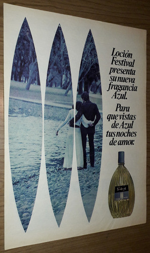 P189 Clipping Publicidad Locion Mujer Festival Año 1975 0