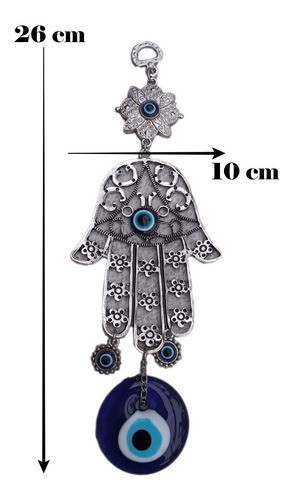 Mano De Fatima Ojo Turco Colgante Amuleto Protector 1