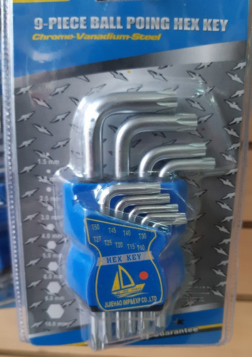 Kit Llaves Tork Chica X 9 Piezas Cromo Vanadio 0