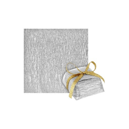 Kit 200 Papel Para Bem Casado Prata Casamento + Celofane 0