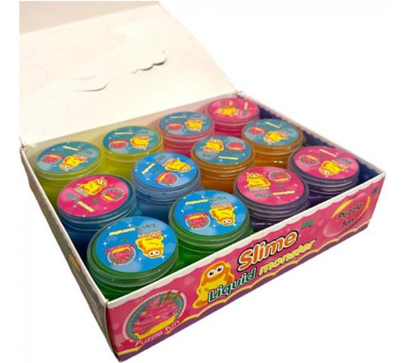 Pack De 12 Slime En Pote Hexagonal 1.7kg Souvenir 0