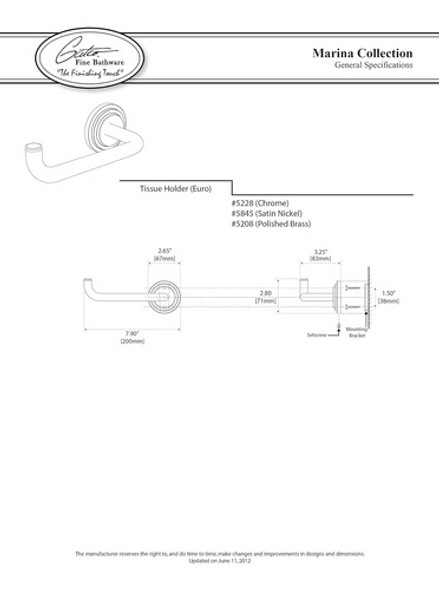 Gatco 5228 Marina Tissue Holder, Chrome 1