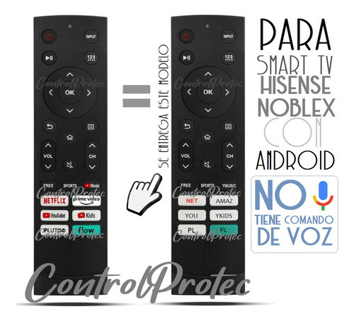 Control Remoto Smart Tv Para Noblex Dk65x9500 Black Series 1