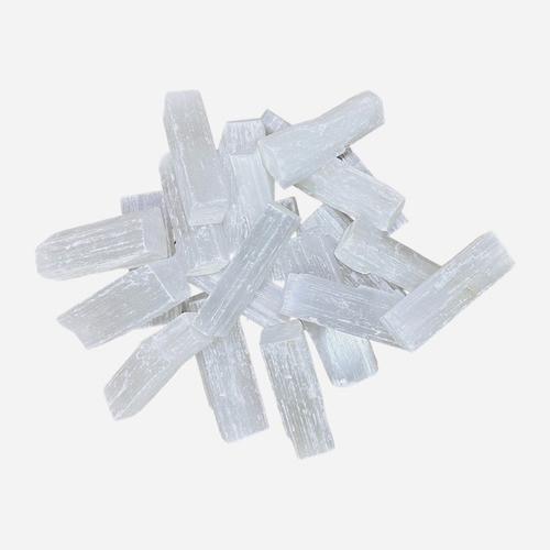 Bastão De Pedra Selenita Natural Bruta - 500g 0