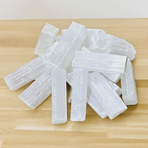 Bastão De Pedra Selenita Natural Bruta - 500g 1