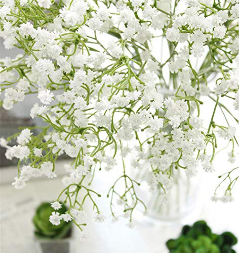 Angeluu 12 Piezas De Flores Artificiales De Aliento De Bebé 1