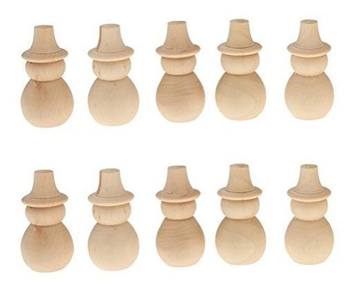 Tinksky 10 Unids En Blanco Diy Muñeca De Muñeco De Nieve M 1