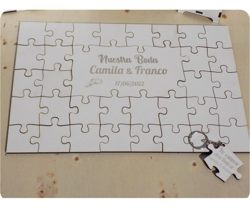 Souvenirs Puzzle De Firmas  Bodas Cumpleaños Eventos 0