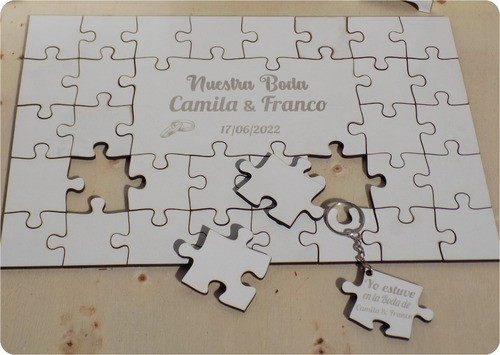 Souvenirs Puzzle De Firmas  Bodas Cumpleaños Eventos 1