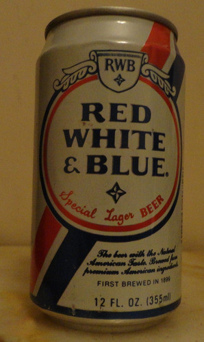 Lata Red White And Blue 355ml Eeuu Vacía 0